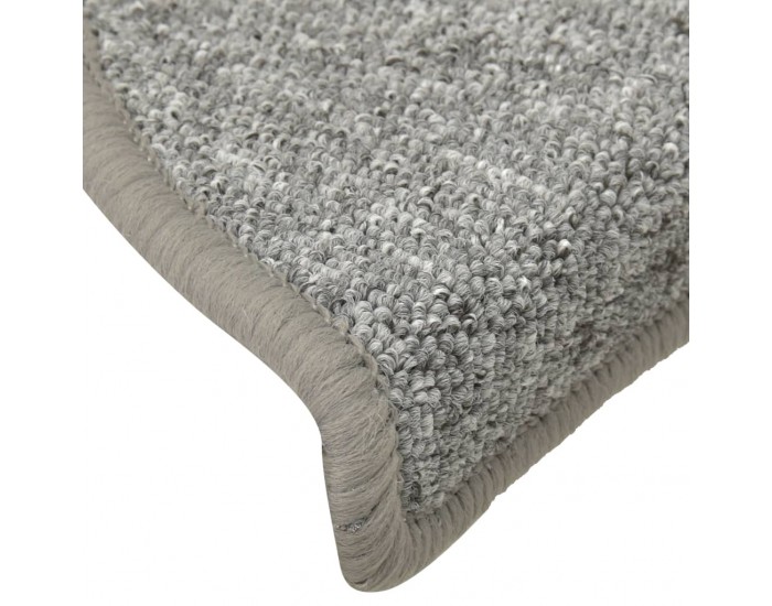 Sonata Постелки за стъпала, 15 бр, светлосиви, 65x24x4 см