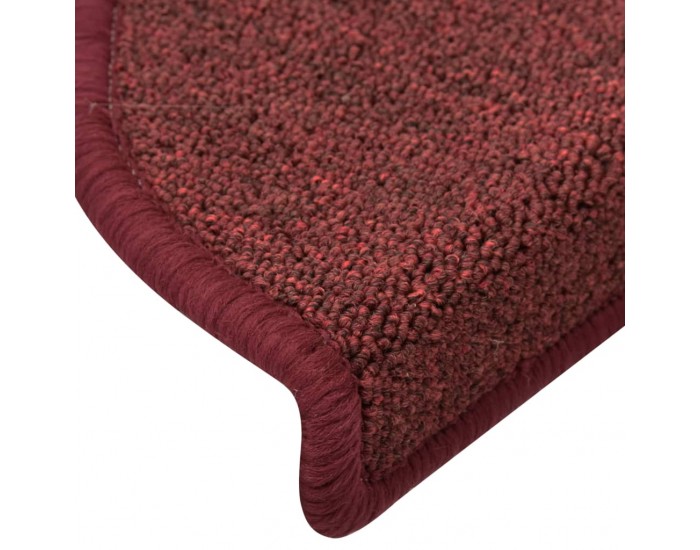 Sonata Постелки за стъпала, 15 бр, червени, 56x17x3 см