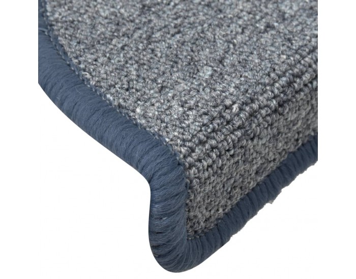 Sonata Постелки за стъпала, 15 бр, светлосиво и синьо, 65x24x4 см