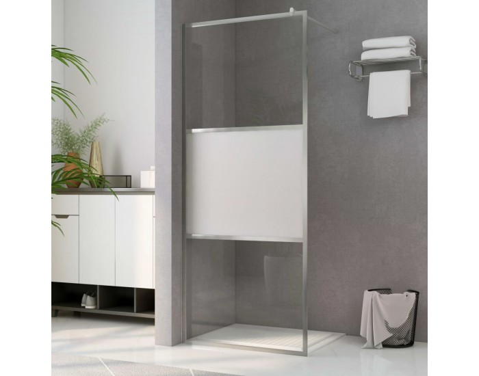 Sonata Стена за душ с матирано в средата ESG стъкло, 100x195 см