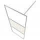 Sonata Стена за душ, ESG стъкло с дизайн на камъни, 80x195 см