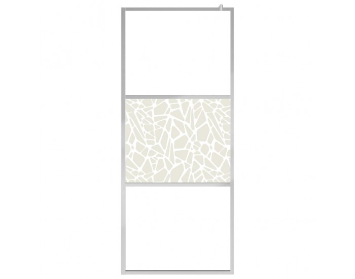 Sonata Стена за душ, ESG стъкло с дизайн на камъни, 90x195 см