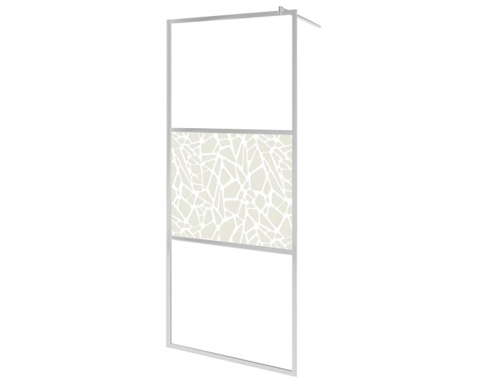 Sonata Стена за душ, ESG стъкло с дизайн на камъни, 115x195 см