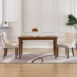 Sonata Трапезни столове, 2 бр, бежови, текстил - Трапезни столове