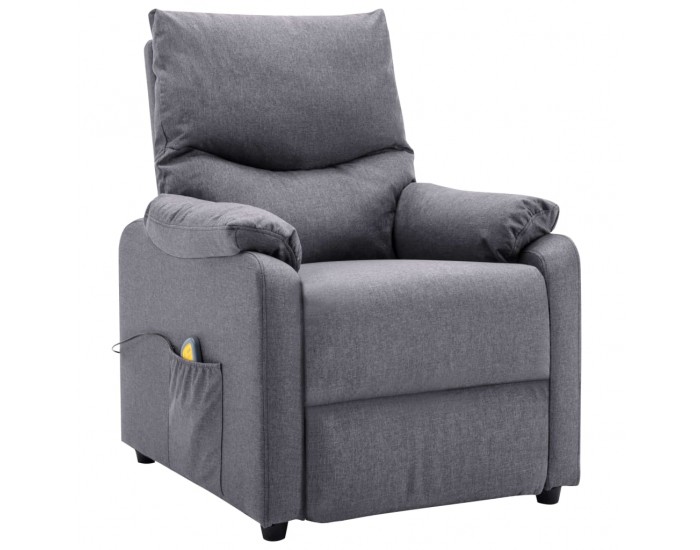 Sonata Масажен реклайнер, светлосив, текстил
