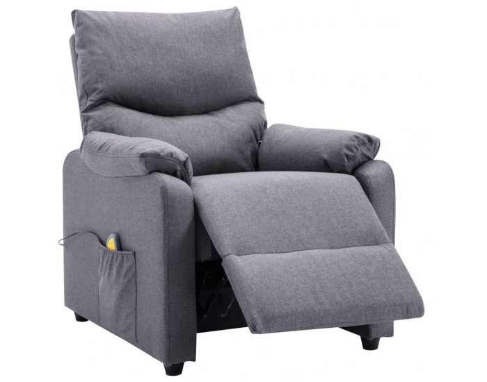 Sonata Масажен реклайнер, светлосив, текстил