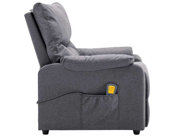 Sonata Масажен реклайнер, светлосив, текстил