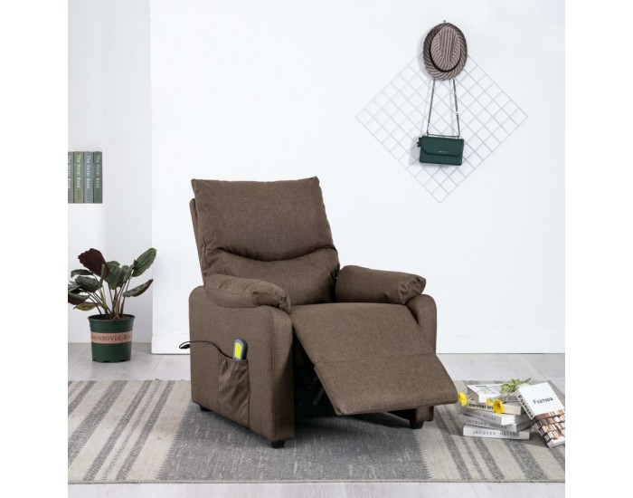 Sonata Масажен реклайнер, кафяв, текстил