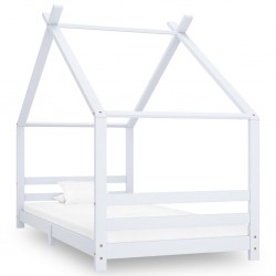 Sonata Рамка за детско легло, бяла, бор масив, 90х200 см - Легла
