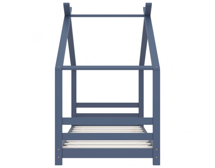 Sonata Рамка за детско легло, сива, борово дърво масив, 80x160 см