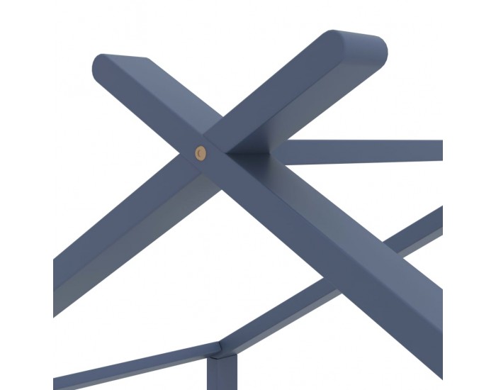 Sonata Рамка за детско легло, сива, борово дърво масив, 80x160 см