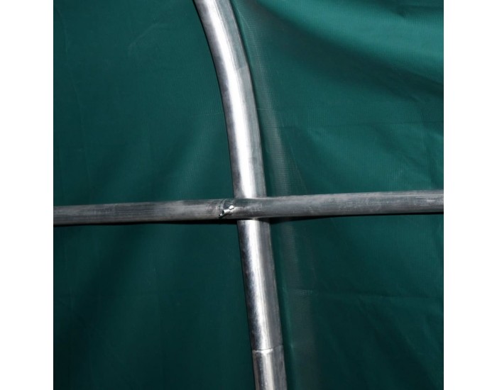 Sonata Мобилен навес за животни PVC 550 г/м² 3,3x3,2 м тъмнозелен