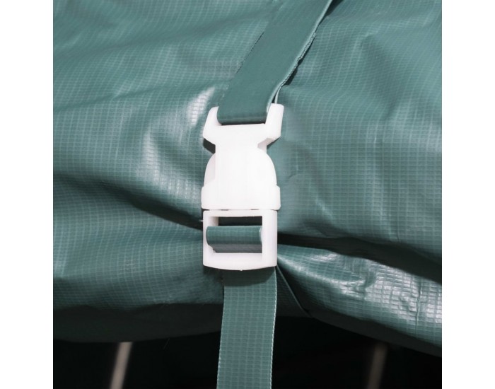 Sonata Мобилен навес за животни PVC 550 г/м² 3,3x3,2 м тъмнозелен