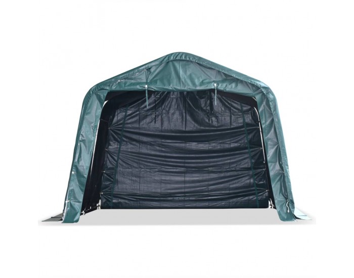 Sonata Мобилен навес за животни PVC 550 г/м² 3,3x3,2 м тъмнозелен