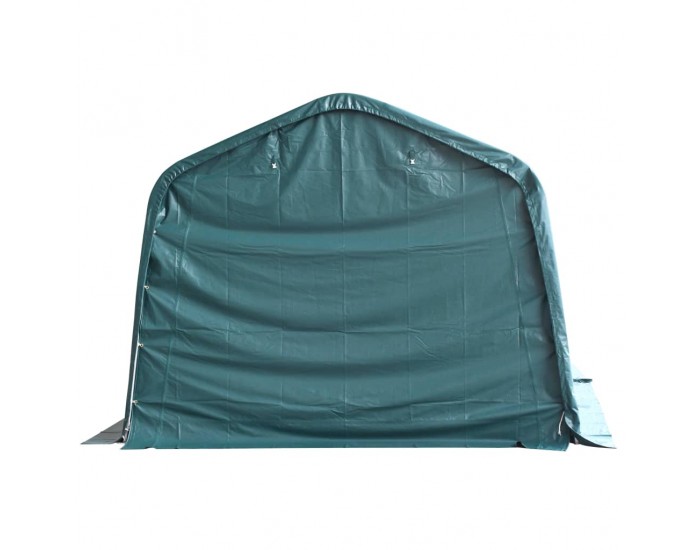 Sonata Мобилен навес за животни PVC 550 г/м² 3,3x3,2 м тъмнозелен