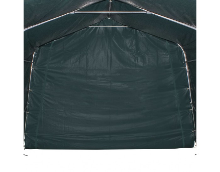 Sonata Мобилен навес за животни PVC 550 г/м² 3,3x3,2 м тъмнозелен