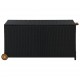 Sonata Градински сандък за съхранение, черен, 130x65x115 см, полиратан