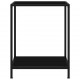 Sonata Конзолна маса, черна, 60x35x75 cм, закалено стъкло