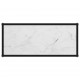 Sonata Конзолна маса, бяла, 80x35x75 cм, закалено стъкло
