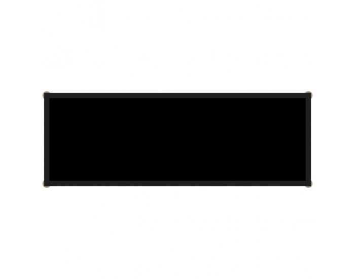 Sonata Конзолна маса, черна, 100x35x75 cм, закалено стъкло