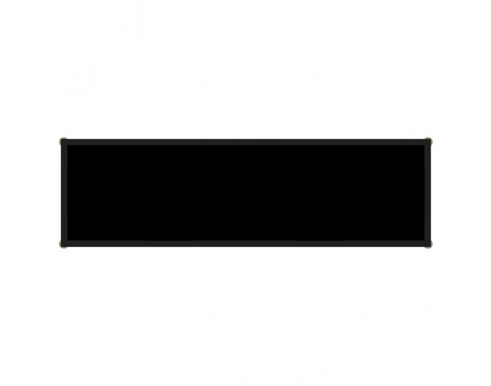 Sonata Конзолна маса, черна, 120x35x75 cм, закалено стъкло