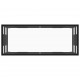 Sonata ТВ шкаф, черен, със закалено стъкло, 100x40x40 см