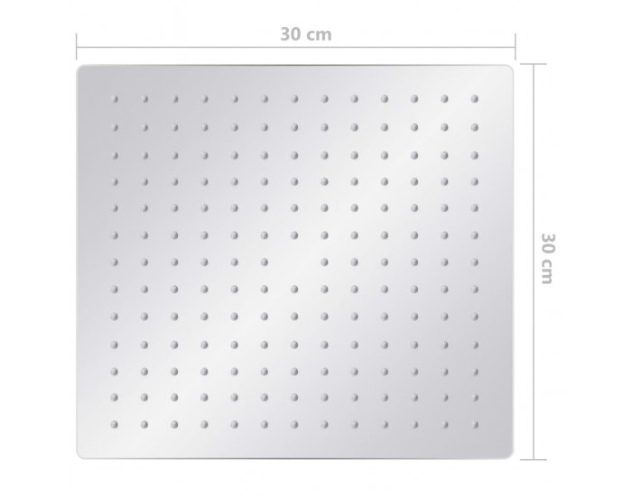 Sonata Rainshower душ пита, инокс 304, 30x30 cм, квадратна