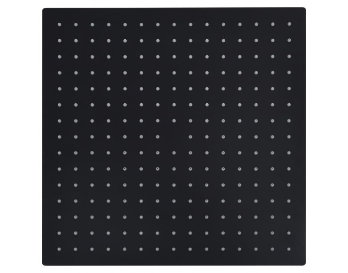 Sonata Rainshower душ пита, инокс, 40x40 cм, квадратна, черна