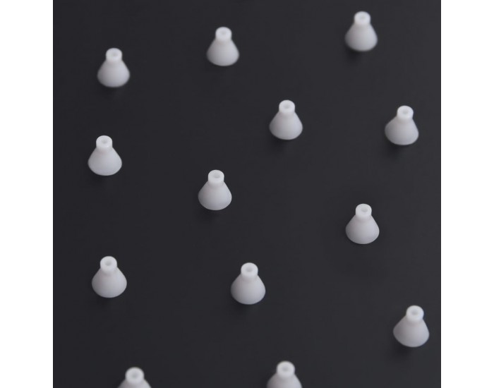 Sonata Rainshower душ пита, инокс, 30x20 cм, правоъгълна, черна