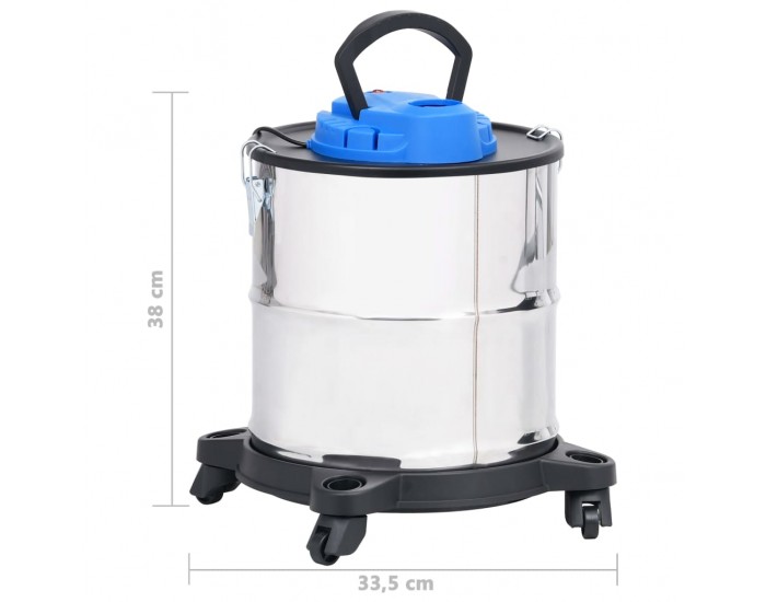 Sonata Прахосмукачка за пепел с HEPA филтър, 1200 W, 20 л, инокс Sonata Прахосмукачка за пепел с HEPA филтър, 1200 W, 20 л, инокс