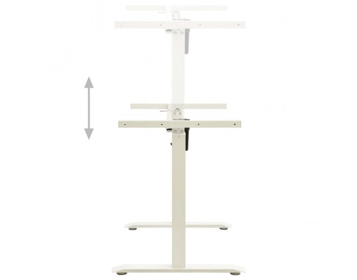 Sonata Електрическа рамка за стоящо бюро с мотор, регулируема, бяла