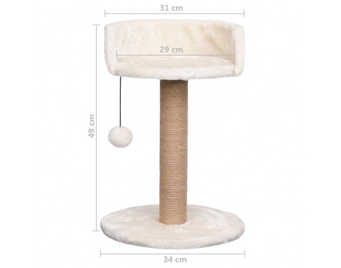 Sonata Котешко дърво със стълб за драскане, 49 см, морска трева