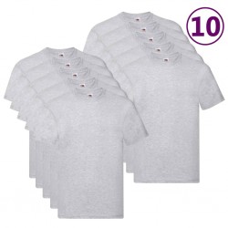 Fruit of the Loom Оригинални тениски, 10 бр, сиви, 4XL, памук - Sonata H