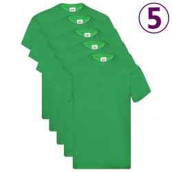 Fruit of the Loom Оригинални тениски, 5 бр, зелени, S, памук - Sonata H