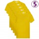 Fruit of the Loom Оригинални тениски, 5 бр, жълти, 3XL, памук Fruit of the Loom Оригинални тениски, 5 бр, жълти, 3XL, памук