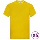 Fruit of the Loom Оригинални тениски, 5 бр, жълти, 3XL, памук Fruit of the Loom Оригинални тениски, 5 бр, жълти, 3XL, памук