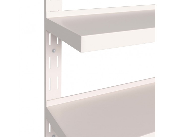 Sonata Стенни рафтове на 2 нива, 2 бр, неръждаема стомана, 240x30 см