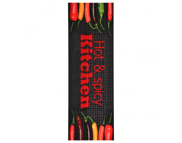 Sonata Кухненско килимче, перимо, надпис Hot&Spicy, 60x180 см Sonata Кухненско килимче, перимо, надпис Hot&Spicy, 60x180 см