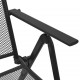 Sonata Сгъваеми мрежести столове, 4 бр, стомана, антрацит