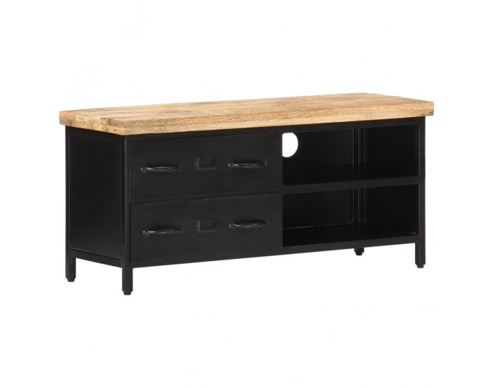 Sonata ТВ шкаф, 90x30x41 см, грубо мангово дърво