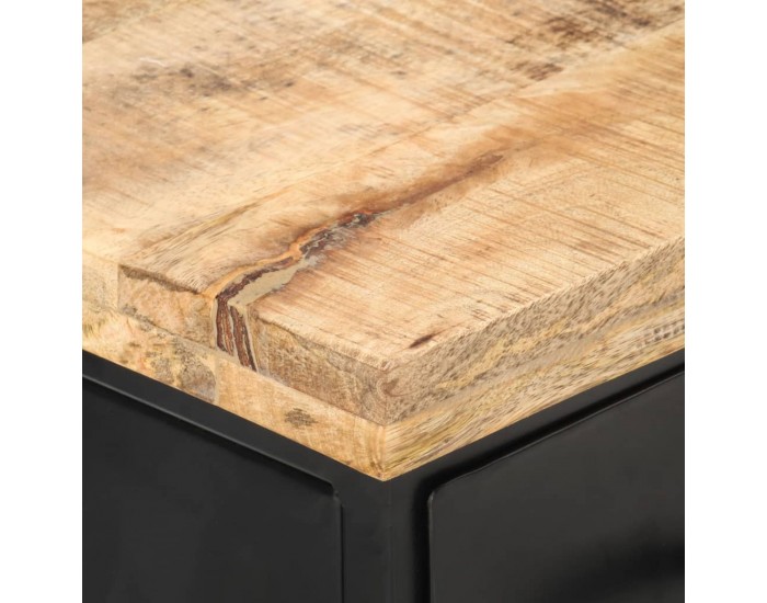 Sonata ТВ шкаф, 90x30x41 см, грубо мангово дърво