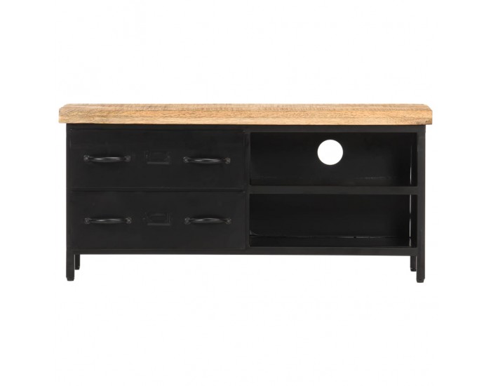 Sonata ТВ шкаф, 90x30x41 см, грубо мангово дърво