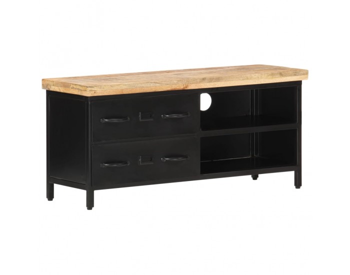 Sonata ТВ шкаф, 90x30x41 см, грубо мангово дърво