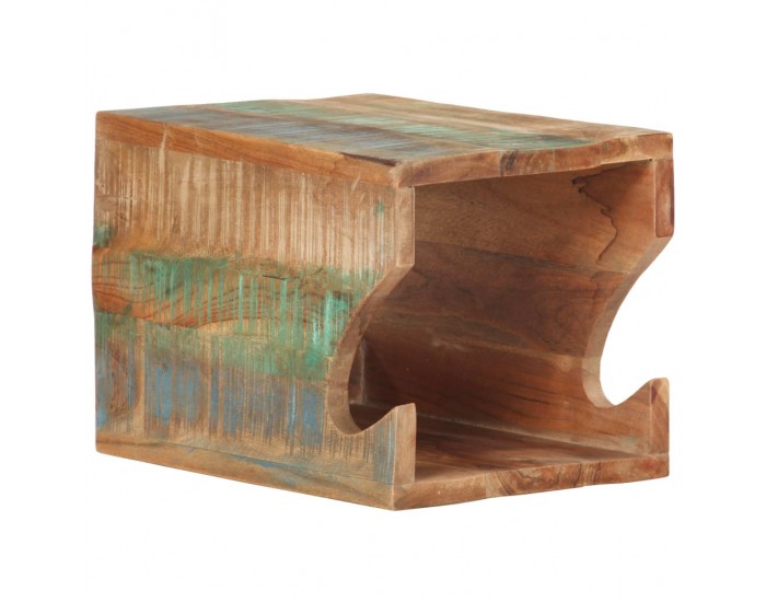 Sonata Стенна стойка за велосипед 35x25x25 см регенерирано дърво масив