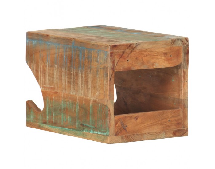 Sonata Стенна стойка за велосипед 35x25x25 см регенерирано дърво масив