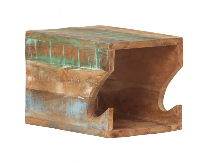 Sonata Стенна стойка за велосипед 35x25x25 см регенерирано дърво масив