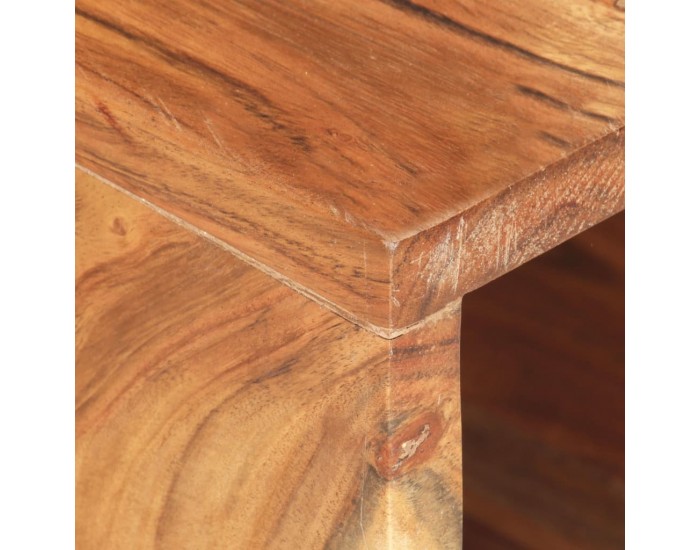 Sonata Стенна стойка за велосипед, 35x25x25 см, акациево дърво масив