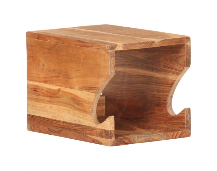 Sonata Стенна стойка за велосипед, 35x25x25 см, акациево дърво масив