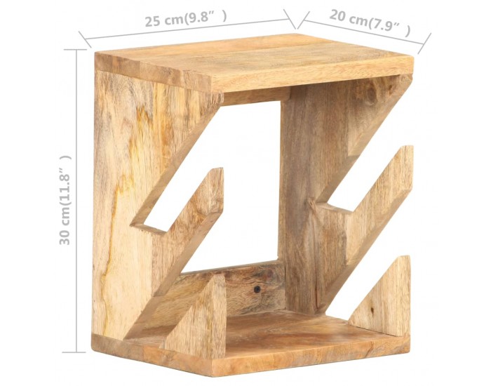Sonata Стенна стойка за скейтборд, 25x20x30 см, манго масив
