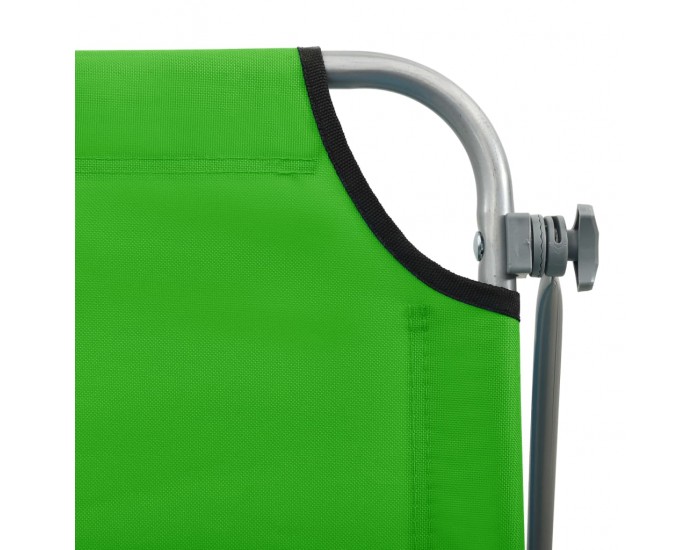 Sonata Шезлонг с козирка, стомана, зелен